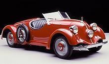 Sportwagen mit Mittelmotor: Mercedes-Benz 150 Sport-Roadster, Baujahr 1935 (Baureihe W 30, 1934 bis 1936).